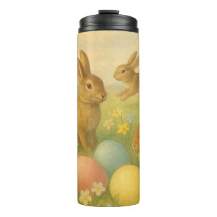 Vintage-Hase/Osterhase/Frühling Thermosbecher