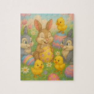 Vintage-Hase/Osterhase/Oster-Ei/Frühling Puzzle