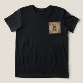 Vintage-Hase, Süßer Hase mit Blumenmuster Tri-Blend Shirt