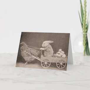 Vintage - Hase und Huhn, Karte