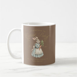 Vintage-Hasen-Karotten-Feld Kaffeetasse