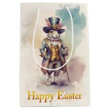 Vintage-Hasen-Zylinderhut Frohe Ostern