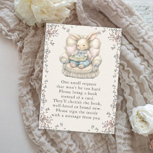 Vintage-Hasenbücher fürs Baby Begleitkarte