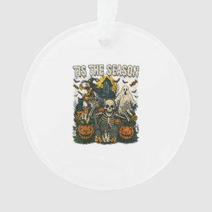 Vintage Hauptsaison Halloween Skeletter Retro Ornament