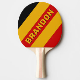 Vintage Hauptstadt Stadt Fette Streifen mit Namen Tischtennis Schläger