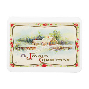 Vintage-Haus flexibler Foto-Magnet Magnet