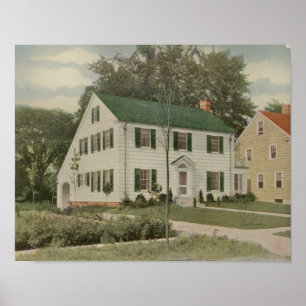 Vintage-Hausdesign 1927 10A7 Layoutdruck Poster