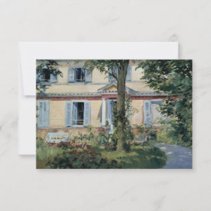 Vintage Häuser von Manet, Adressänderung Einladung