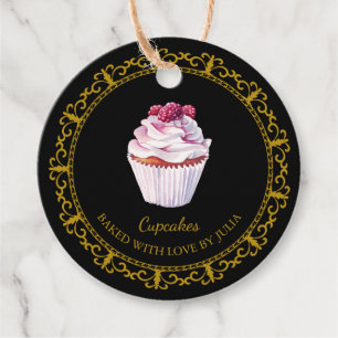 Vintage hausgemachte Cupcakes Hang Tag Geschenkanhänger