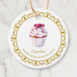 Vintage hausgemachte Cupcakes Hang Tag Geschenkanhänger