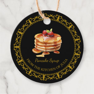 Vintage hausgemachte Pancake Sirup Hang Tag Geschenkanhänger