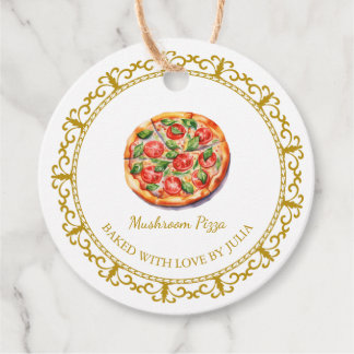 Vintage hausgemachte Pizza Hang Tag Geschenkanhänger