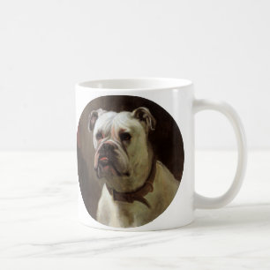 Vintage Haustiere, Boxer Welpe Hund Porträt Tasse