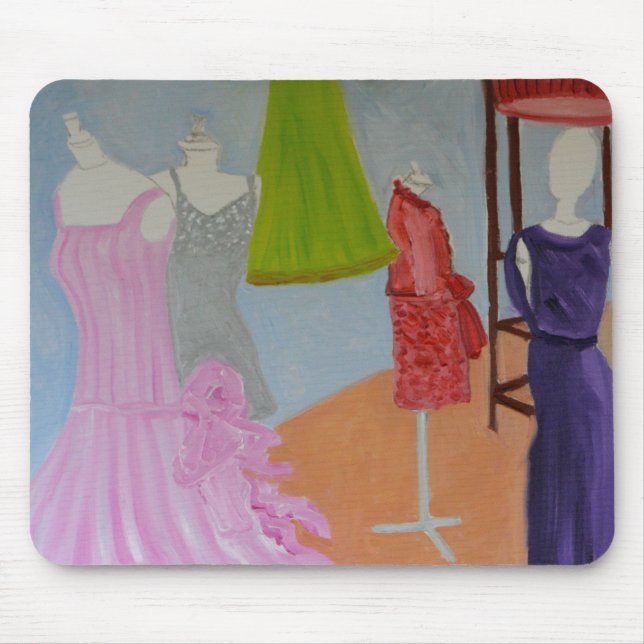 Vintage Haute Couturen Paris Mousepad (Vorne)