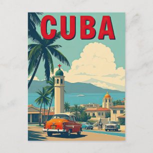 Vintage Havanna Kuba Klassiker Retro Reise Postkarte