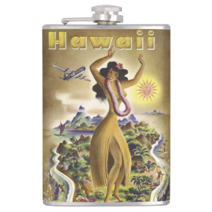 Vintage Hawaii 2 Flachmann