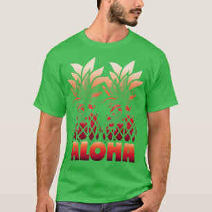 Vintage Hawaii Aloha-Staat Hawaiianische Ananas T-Shirt