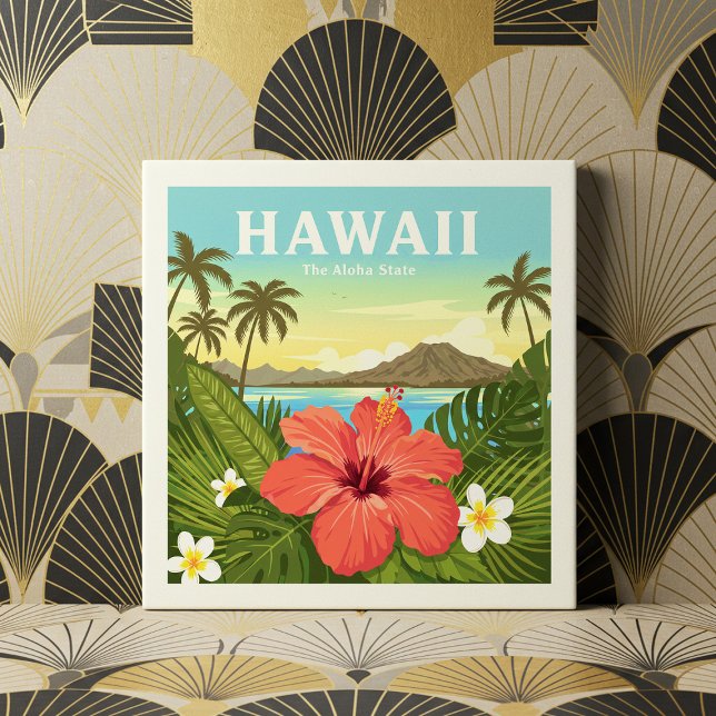 Vintage Hawaii Fliese (Von Creator hochgeladen)