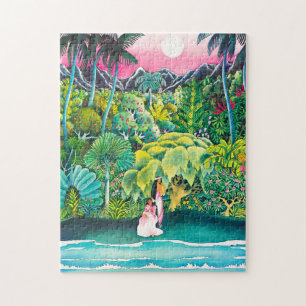 Vintage Hawaii-Reise  Puzzle
