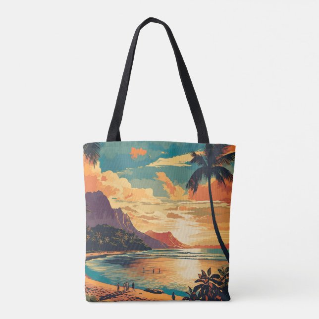 Vintage Hawaii Strand (Rückseite)