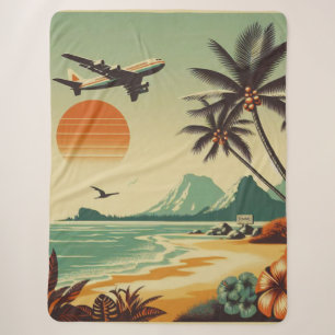 Vintage Hawaii/Tropisch Sherpadecke