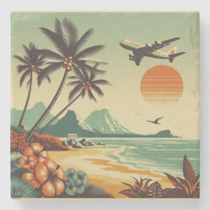 Vintage Hawaii/Tropisch Steinuntersetzer