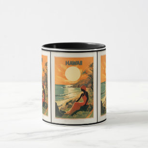 Vintage Hawaii: Tropische Reise Tasse