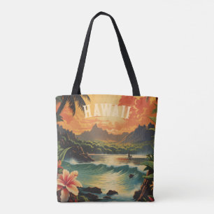 Vintage Hawaii Tropischer Strand Reise