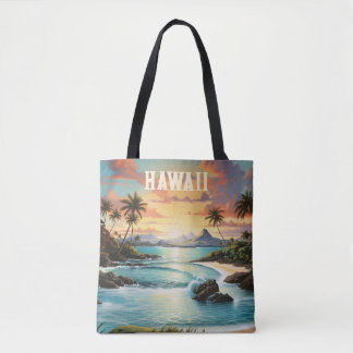 Vintage Hawaii Tropischer Strand Reise