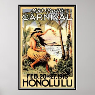 Vintage Hawaii, USA - Poster