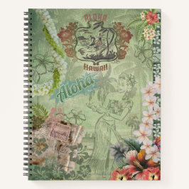 Vintage Hawaiian Scrapbook: Lei Pikake Notizbuch