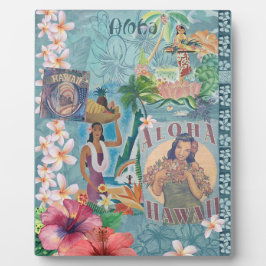 Vintage Hawaiian Scrapbook Page: Aloha Fotoplatte