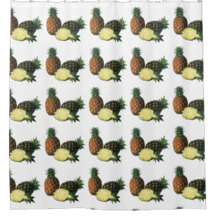 Vintage hawaiianische Ananas, Bio-Lebensmittel Obs Duschvorhang