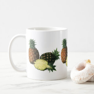 Vintage hawaiianische Ananas, Bio-Lebensmittel Obs Kaffeetasse
