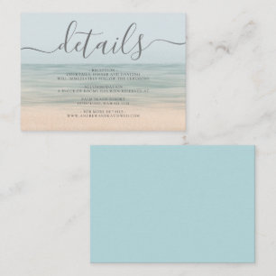 Vintage hawaiianische Hochzeiten an der Strandfron Begleitkarte