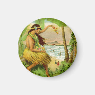 Vintage hawaiianische Reise Magnet