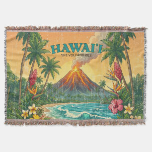 Vintage hawaiianische Reiseplakate - Hawaii-Insel Decke