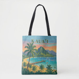 Vintage hawaiianische Reiseplakate - Kauai