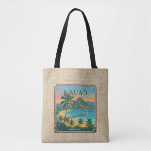 Vintage hawaiianische Reiseplakate - Kauai Reversi