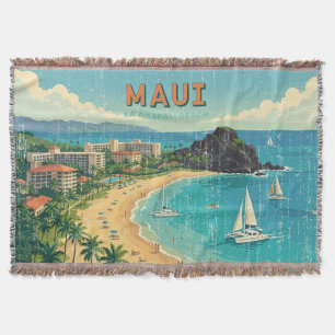Vintage hawaiianische Reiseplakate - Maui Decke