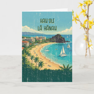 Vintage hawaiianische Reiseplakate - Maui Karte