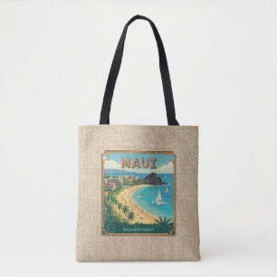 Vintage hawaiianische Reiseposter - Maui Reversibe