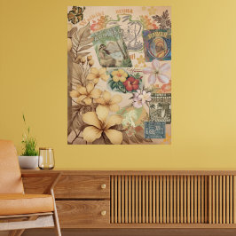 Vintage hawaiianische Scrapbook Seite 1 Poster