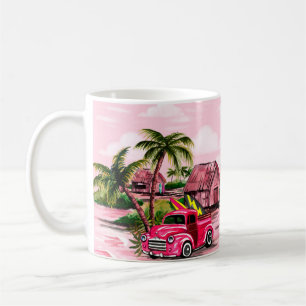 Vintage hawaiianisches Rindenstoffdesign von tropi Kaffeetasse