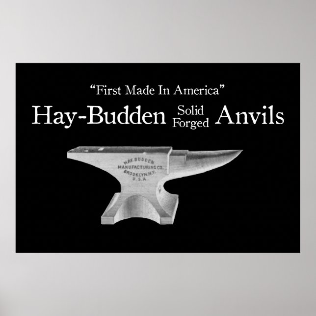 Vintage Hay-Budden Amboss Poster (Vorne)