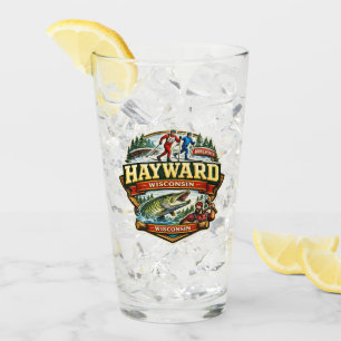 Vintage Hayward Wisconsin Birkebeiner Skilanglauf Glas