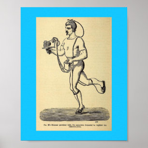 Vintage Health 1874 Schrittzähler Schrittzähler Ze Poster