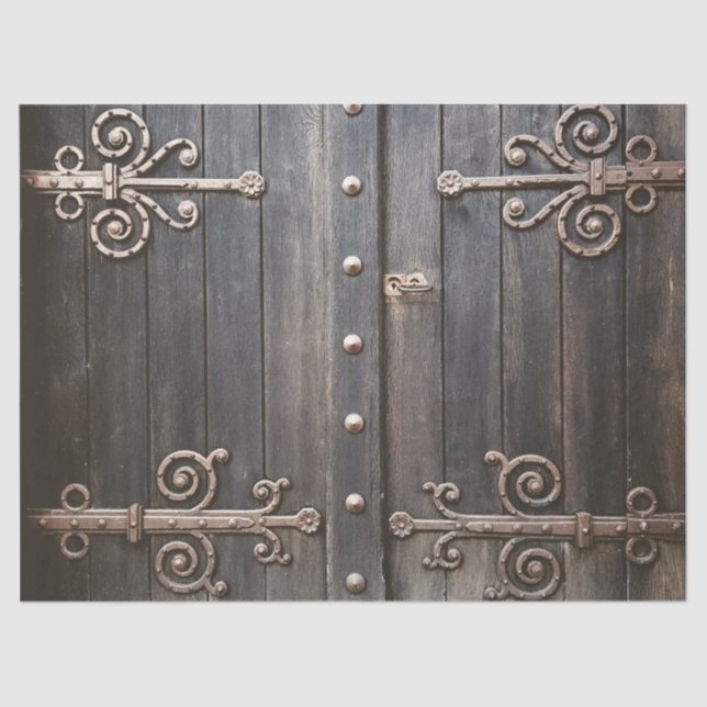 Vintage Hecktür Seidenpapier (Vorderseite)