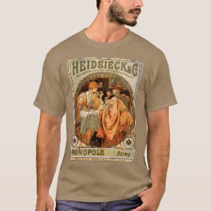 Vintage Heidsieck & Co Monopole Reims Weinlabel T-Shirt