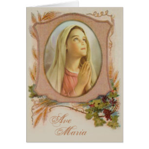 Vintage Heilige Jungfrau Maria Katholisch Religiös